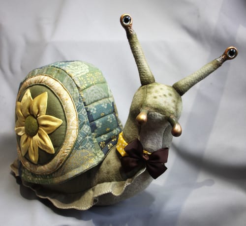 Customer photo review of Storybook Snail PDF PATTERN Approx 30cm