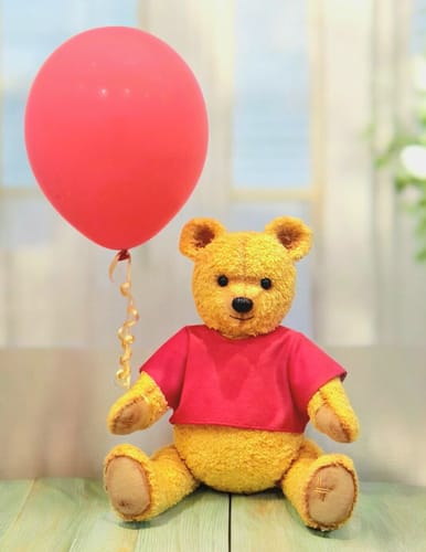 Customer photo review of Pooh and Piglet PDF pattern Approx 37cm Seated (Pooh) 22cm Seated (Piglet)