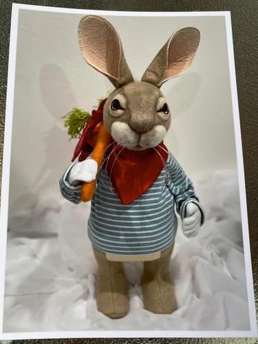 Customer photo review of White Rabbit PDF Pattern Approx 41 cm Standing