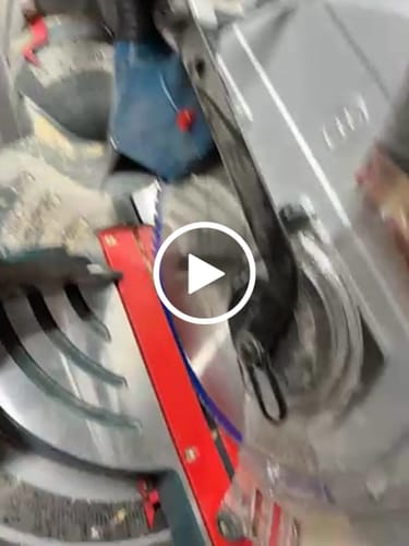 Customer video review of Bosch Axial Glide Miter Saw Dust Chute (Gen II)