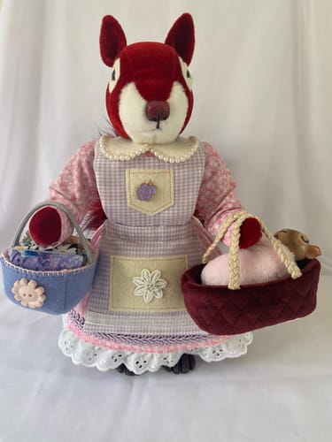Customer photo review of Mama Squirrel PDF Pattern Approx 27cm Standing