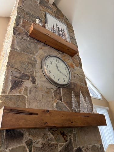 Customer photo review of Distressed Mantels