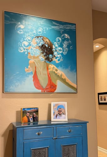 Customer photo review of People Canvas Art #PE414