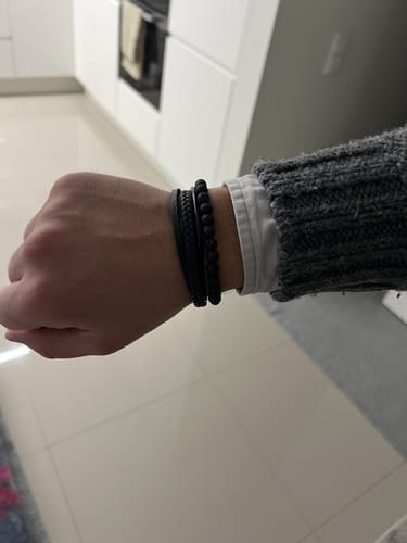 Customer photo review of Lederarmband "Stone"