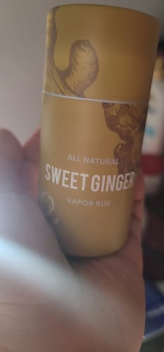 Customer photo review of Sweet Ginger Vapor Rub Stick