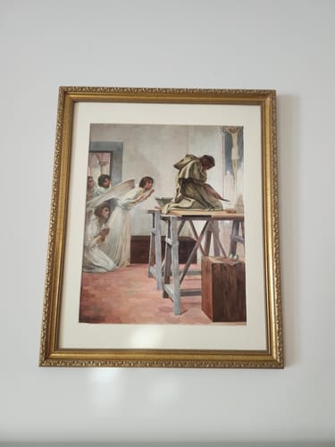 Customer photo review of Fra Angelico Visited by Angels – Paul-Hippolyte Flandrin – Catholic Art Print – Archival Quality