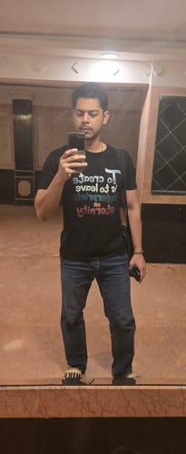Customer photo review of Men Supima T-Shirt
