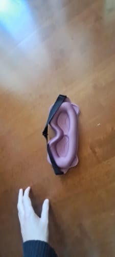 Customer photo review of Silkvana 100% Pure Mulberry Silk Sleep Mask for Comfortable Rest
