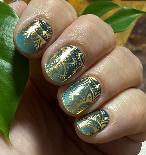 Customer photo review of Namaste | Super Jellies DIY Hard Semi Cured Gel Nail Wraps