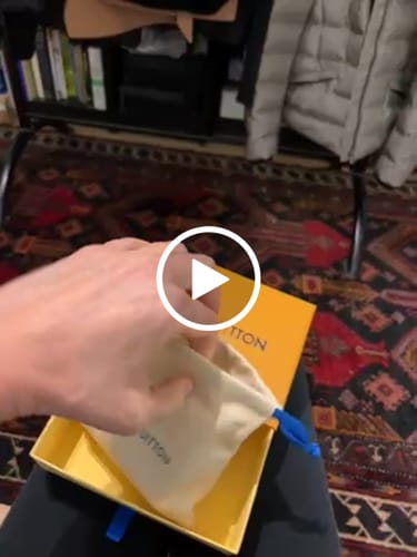 Customer video review of LV Alma Bag Charm Brown mix Beige Cowhide Canvas
