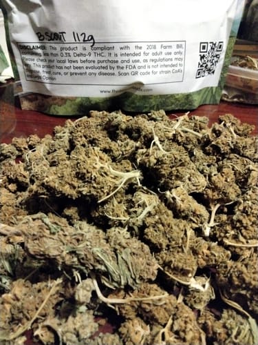 Customer photo review of Bulk THCA Flower Pounds