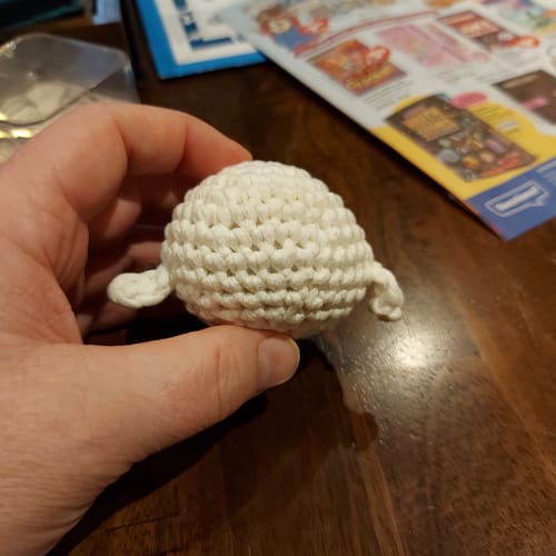 Customer photo review of Merlin the Wizard Owl Crochet Kit