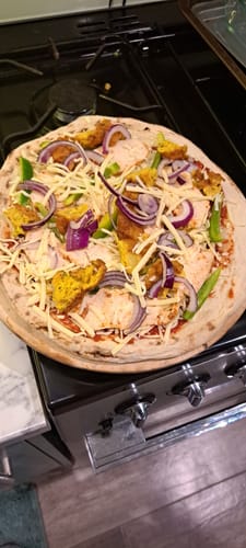 Customer photo review of Sourdough Pizza Bases