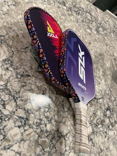 Customer photo review of Psychedelic Edge Tape (3 pack) - Pickleball Paddle Edge Tape