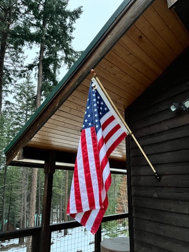 Customer photo review of 3' x 5' American Flag Set