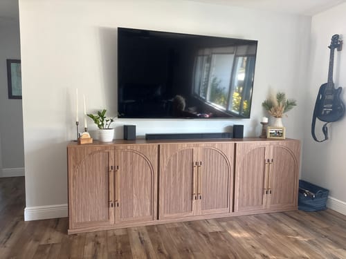 Customer photo review of Jagger Double-Arc Wood Door Modular Sideboards (Set of 4)
