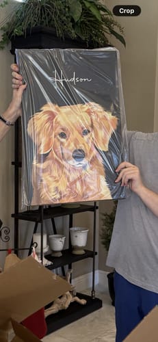 Customer photo review of Pet Art Canvas Wrap