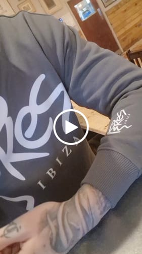 Customer video review of Unisex oversized organic sweatshirt