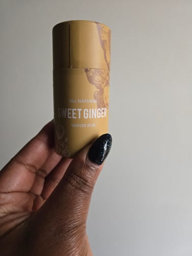 Customer photo review of Sweet Ginger Vapor Rub Stick