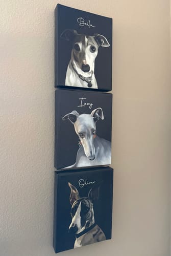 Customer photo review of Pet Art Canvas Wrap