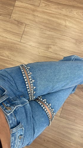 Customer photo review of Τζιν με κόψιμο και στρας