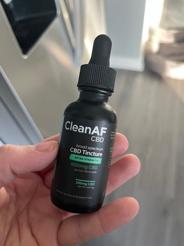 Customer photo review of Mint Extra Strength CBD Tincture