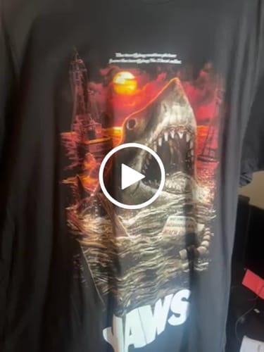 Customer video review of Jaws: 50th Anniversary T-Shirt