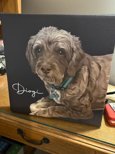 Customer photo review of Pet Art Canvas Wrap
