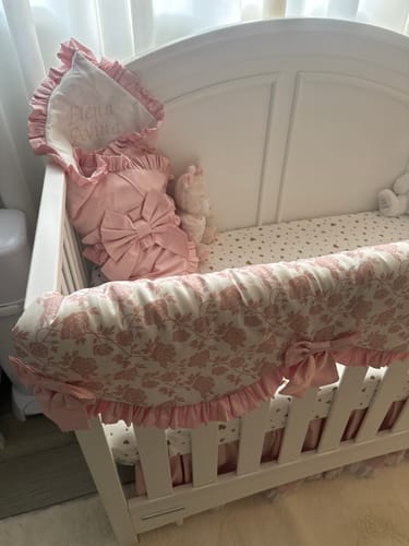 Customer photo review of Crib Bedding Set "Flowers"