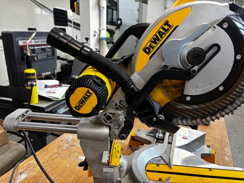 Customer photo review of DeWalt DWS779/780 Sliding Miter Saw Dust Collection