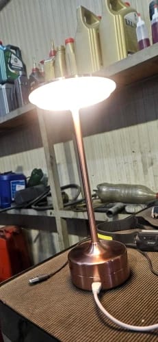 Customer photo review of The EMBAR Lamp.
