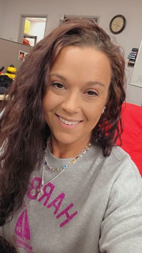 Customer photo review of Crystal Cross Necklace