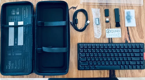 Customer photo review of IQUNIX MQ80 Aluminum Low Profile Mechanical Keyboard