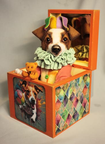 Customer photo review of Jack in the Box PDF Pattern Approx 25cm Seated