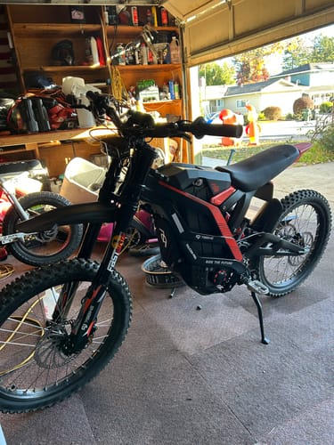 Customer photo review of 79Bike Falcon Pro, 72V Electric Dirt Bike
