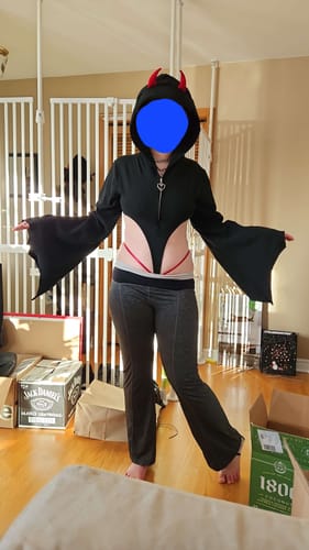 Customer photo review of BAT BODYSUIT AH040