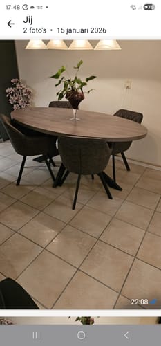Customer photo review of Brione Draaibare Eetkamerstoel - Grijs