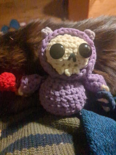 Customer photo review of Hollow The Necromancer Crochet Kit