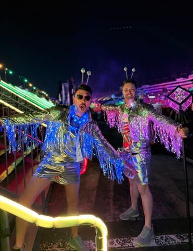 Customer photo review of LED Fringe Sequin Jacket
