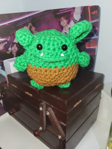 Customer photo review of Grok The Baby Ogre Crochet Kit