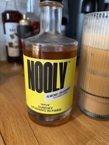 Customer photo review of Almond Coffee Syrup