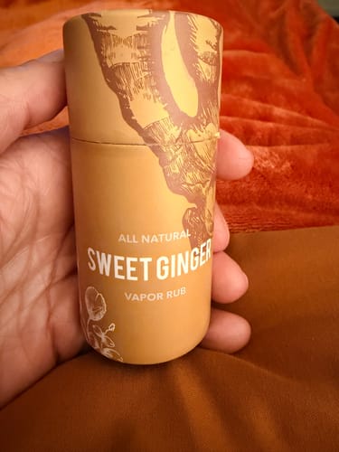 Customer photo review of Sweet Ginger Vapor Rub Stick