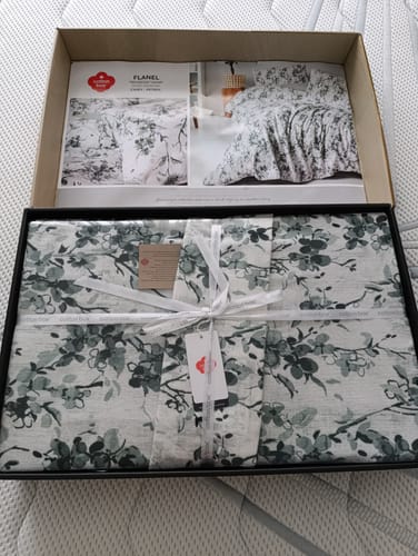Customer photo review of Flanel Çift Kişilik Nevresim Takımı Casey Petrol