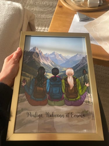 Customer photo review of Affiche Personnalisée - Meilleures Amies