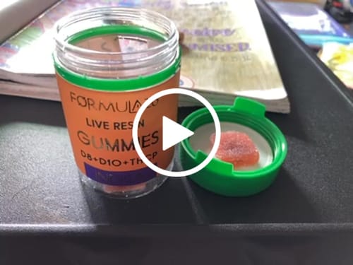 Customer video review of THC Gummies Black Cherry Razz 3000mg 20 ct