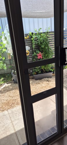 Customer photo review of Patio Pet Door Insert