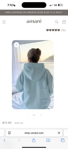 Customer photo review of "all love/ love all" Hoodie (saltwater)