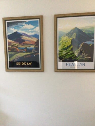 Customer photo review of Helvellyn Lake District Travel Poster