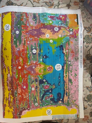 Customer photo review of Custom Cross Stitch Tapestry Kit | Just Upload Your Photo!