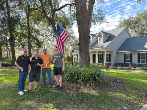 Customer photo review of 3' x 5' American Flag Set